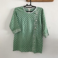 Blouse kantor blouse batik pendek blouse lengan pendek blouse preloved