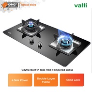 Vatti C821G Free Standing / Built-in Glass Gas Hob with Double Layer Flame 4.5kW