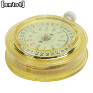 ANTOT Cal.8205 Watch Movement, Gold Metal 3 Hands Dual Day Date Movement, Dual Calendar Watch Moveme
