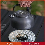 Happy❣ 3Pcs/Set Portable Cookware Kit with Water Kettle Outdoor Cooking Pot Aluminum Alloy Lightweig