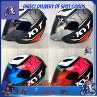 Cool helmet ✻Helmet KYT DJ MARU 17 BLACKRED FLOU IRIDIUM Glass Package Without SPOILER♖