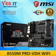 MSI B550M PRO-VDH WIFI AMD AM4 4 RAM SLOT M-ATX MOTHERBOARD + AMD RYZEN PROCESSOR