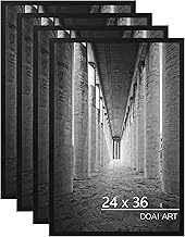DOAI ART 24x36 Black Poster Frame 4 Pack