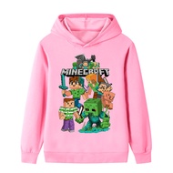 B1421 Kids Boys Girls Minecraft Printed Game Anime Long Sleeves Hoodie
