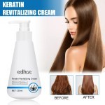 EELHOE Keratin Treatment Cream Repairing Damaged Frizz Dryness Scalp Treatment Straightening Smoothing Massage Hair Repair Conditioner  120ml