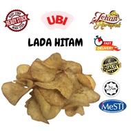 KEREPEK UBI LADA HITAM 500G & 1KG + DIBUNGKUS BUBBLE WRAP DIDALAM KOTAK [JEHAN KEREPEK]