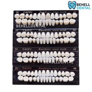 1 SET ISI 28 Butir GIGI CAIYU FULL SET - Gigi Palsu Merk Caiyu Yuying Anterior Upper Lower Posterior