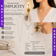 TITANIUM CROSS NECKLACE (CRUX) CROSS NECKLACE/ Wanita CATHOLIC CHRISTIAN MEN'S CROSS NECKLACE/