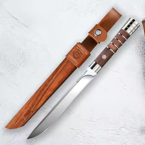 1/2/3/4PMeat Cutting Knife Set - M390 Stainless Steel 62HRC Ultra-Sharp Blades For Home With A Woode