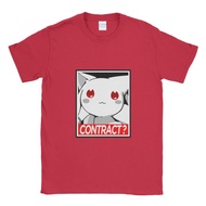 baju kaos tshirt madoka kyubey contract - merah xxxl