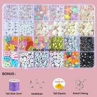 DIY Bead Set Aesthetic 1 Set DIY Bead/ Bead/ 1 Complete Set Box SM006