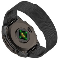 20mm QuickFit Band Water Ripple Pattern Silicone Magnetic Strap For Garmin Descent Mk3i Mk3 43mm Mk2