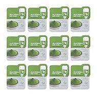 Pack of 12 0.2 oz Matcha Mud Mask, Face Cloth Masks, Refreshing Oil Control, Soothing, Deep Cleansing Clay Mask for Skin Care