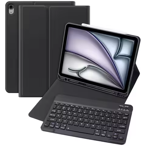 For iPad Air 11 inch M2 M3 Tablet Case with Keyboard for iPad Air 5/iPad Air 4th Gen 10.9 inch Keybo