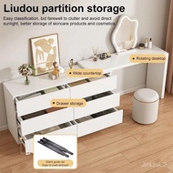 PF1-Vanity Table With Cabinet White 60/80/120CM Bedroom 2 in 1 Vanity Table Drawer Cabinet Furniture