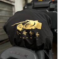 MM HEAVY DUTY AKIOKI HELMET BAG for Arai Helmet Dual Sport AKIOKI BRAND (BLACK/ GOLD)