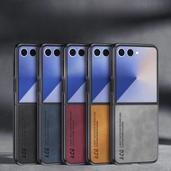 Luxury Sheepskin Leather Case Compatible For Samsung Galaxy Z Flip6 Galaxy Z Flip7 Soft Shockproof B