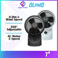 ALPHA Motto Desk Fan 360 | 7" Fan Blade | MOTTO DT 360/7-AC