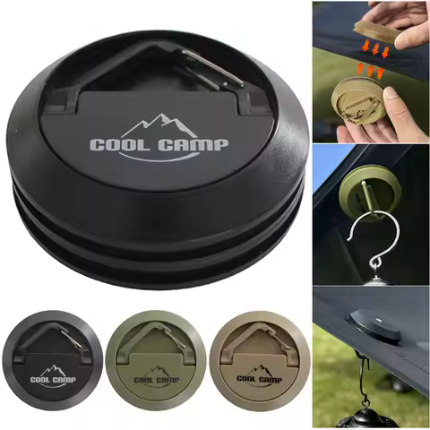 Camping Tent Magnetic Hook Strong Magnetic Portable Camping Lamp Hanging Buckle Hook Outdoor Canopy 