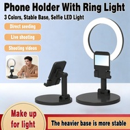 Light Phone Circle Holder LED 3 Selfie Ring Light Live With