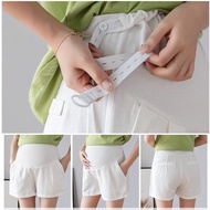Women Women Shorts Summer Fashion Thin Cotton Linen Solid High Waist Maternity Pants