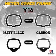 PHOMSU METER COVER FRAME METER CASE CARBON / BLACKYAMAHA Y16 Y16ZR Y16 ABS