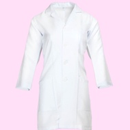 Lab Coat Long sleeve WHITE COAT UNISEX HIGH QUALITY labcoat Lab Coat White