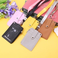 Ncw-02 Business Credit Card ID Badge Coin Purse Holder Neck Strap Lanyard Keychain Y3NE