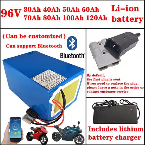 96V 30Ah 40Ah 50Ah 80Ah 100Ah lithium ion battery bluetooth BMS APP for Forklift Crane Truck Tricycl