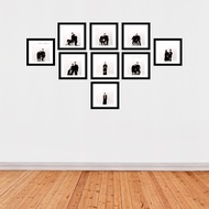 9-Photo 8R Wall Decoration Package + MDF Frame - Aesthetic & Personal Look