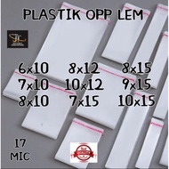 OPP PLASTIC GLUE size 6x10 7x10 8x10 8x12 10x12 7x15 8x15 9x15. 10x15.