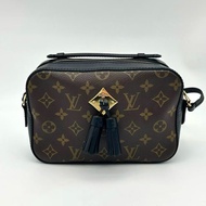 「JL精品代購」9新 Lv老花拼色流蘇2way相機包