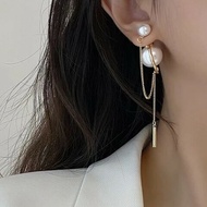 Dior 垂墜 珍珠 耳環 耳針