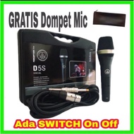 MIC AKG D5S / MIC KABEL AKG D5S / MICROPHONE AKG D5 S / MICROPHONE KABEL AKG D 5 S / MIC AKG D5-S