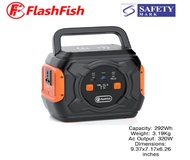 Flashfish A301 (80000mAh) 320W 292Wh Portable Power Station - 1 Year Local Warranty