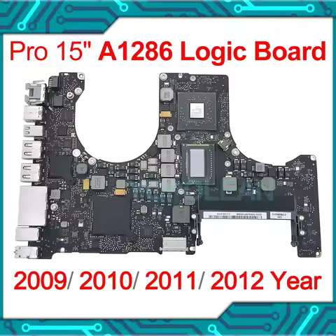 Original A1286 Motherboard For MacBook Pro 15" a1286 Logic Board 2008 2009 2010 2011 2012 Years