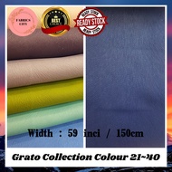 Kain Langsir Blackout Bunga Timbul Bidang 60''/ Curtain Sunblock Embossing Cloth 80%~95% (GR-21~40)