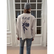 ERD Fu Second Generation 777 Graffiti Print Distressed Color Round Neck Sweatshirt Long Sleeve Men W