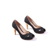 LALANTA 65 BLACK JEANS ส้นสูง 3.2 นิ้ว เสริมด้านหน้า 8 มิลลิเมตร