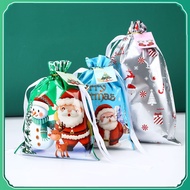 2022 New Cross-border Christmas Gift Candy Bag Santa Claus Drawstring Bag Christmas Gift Packaging Bag uni