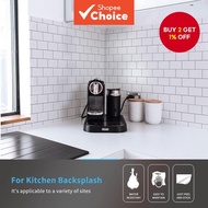 Tile Mosaic Brick 3D Wallpaper Self-Adhesive Oil-Proof Waterproof Kitchen Bathroom Wall Sticker Room