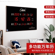 Perpetual Calendar Desk Calendar Wall Clock Wall Calendar Wall-Mounted Electronic Perpetual Informat