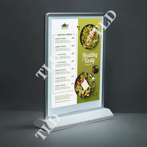 led light box sign battery powered desktop menu board rechargeable a4 led exclusive advertising ligh