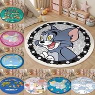 100cmX100cm Children'S Room Floor Mats Home Cartoon Pattern Carpet Children Play Mat Living Room Bedroom Floor Mats