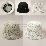 SHK01025 Natao Bar Japanese Counter Daigou ca4la 23 Spring Summer Elegant Lace Bucket Hat Women