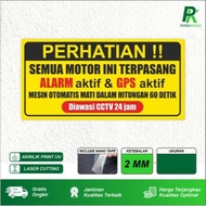 ACRYLIC BOARD and STICKER, WARNING BOARD - VEHICLE SAFETY, CUSTOM, FREE DESIGN ( a 369)
