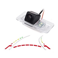 Vlicevrn HD Fisheye Vehicle Car Rear View Camera Dynamic Trajectory Tracks Line Night Vision Backup 