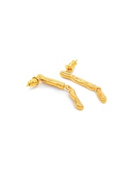 KHARYS Hanging icicle earrings - Silver 925 Freeform earrings ต่างหูเงินแท้ ต่างหูมินิมอล