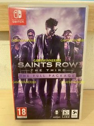 《今日快閃價》（中古二手）Switch NS遊戲 黑街聖徒3 完全版 年度版  Saints Row The Third The Full Package 歐版英文版