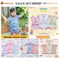 [TOMS] KABOCHAN (3 sets) SALLY SET SHORT Motif Girl | Baby Girl Clothes Set